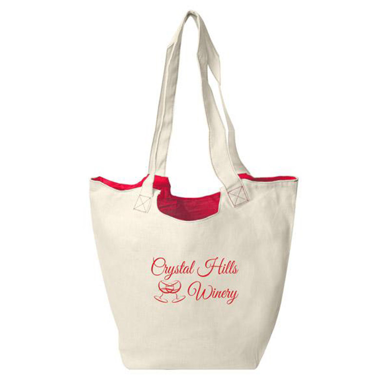 Reversible Hobo Tote With Zipper Pocket