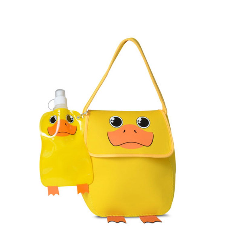 Paws N Claws Neoprene Lunch Bag With Flat Bottle Paws N Claws Neoprene Lunch Bag With Flat Bottle