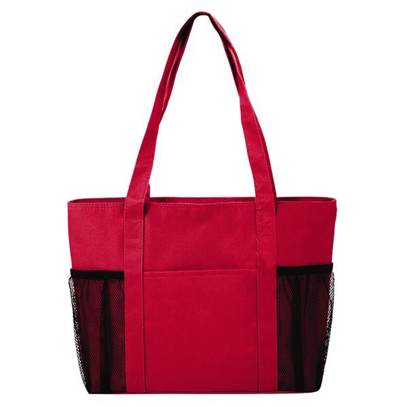Cooler Tote With Mesh Pockets Cooler Tote With Mesh Pockets