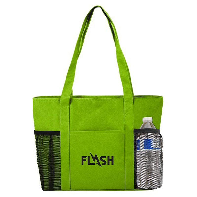 Cooler Tote With Mesh Pockets