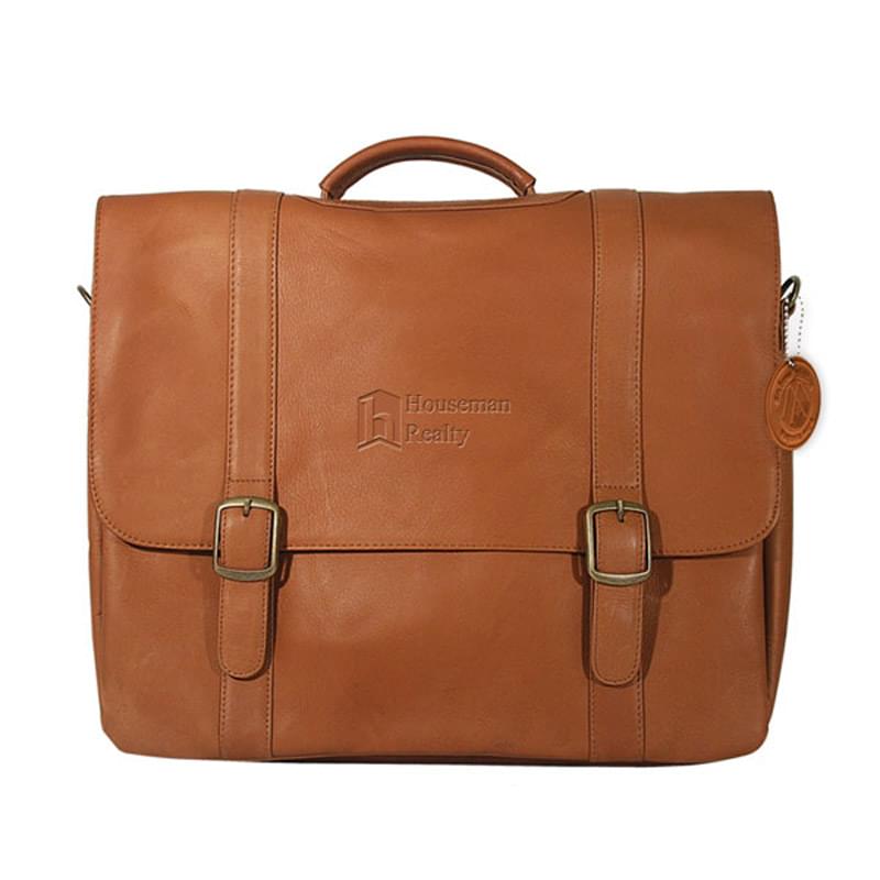 Vaqueta Deluxe Flapover Laptop Briefcase