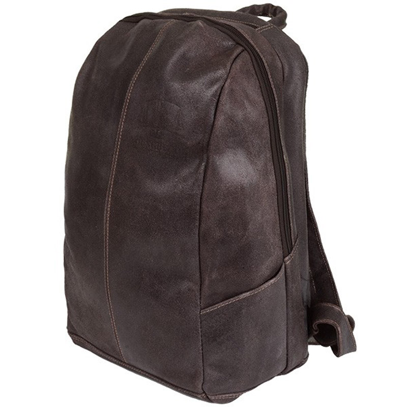 Distressed Leather 17" Laptop Backpack