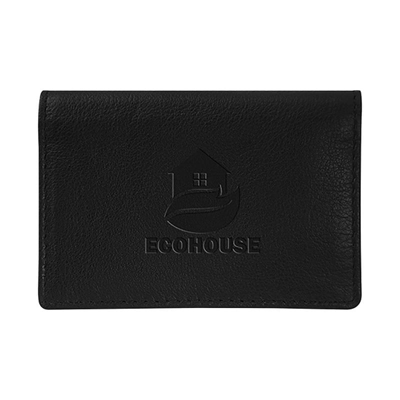 Leather Color Block Id Wallet