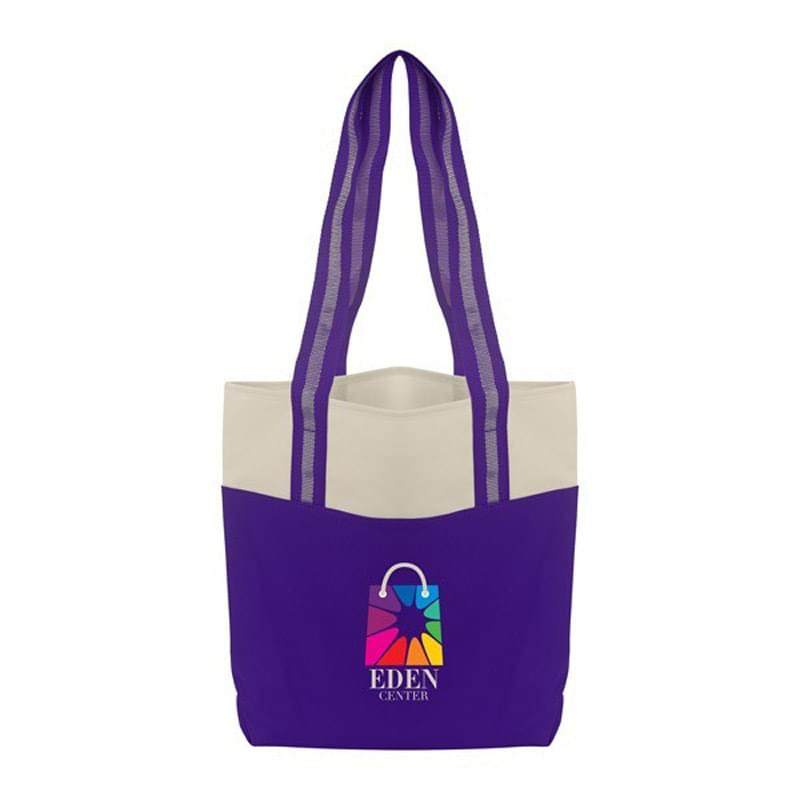 Color Accent Shopper Tote
