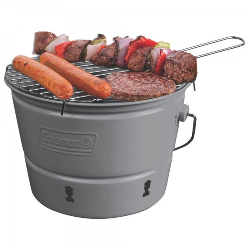 Coleman   Party Pail Charcoal Grill With Carrying Case