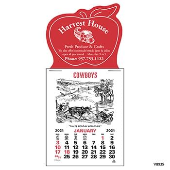 Magna-Stick<sup>&trade;</sup> Header Cowboy Calendar (12-Month)