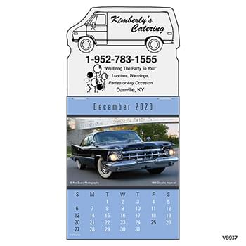 Magna-Stick<sup>&trade;</sup> Header Cruisin’ Cars Calendar (13-Month)
